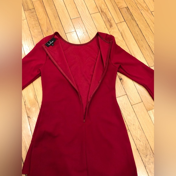 ✨Host Pick✨LULUS Sensational Statement Red Ruffled Bodycon Dress. Small - Picture 9 of 12